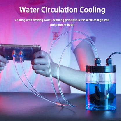 PUBG Gamepad Phone Cooler Mobile Water Cooling Pad Portable Radiator Coolerpad Cooling Fan For Android Iphone Smartphone Fan