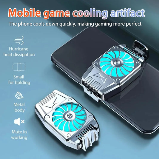 Universal Mini Mobile Phone Cooling Fan Radiator Turbo Hurricane Game Cooler Cell Phone Cool Heat Sink For IPhone/Samsung/Xiaomi
