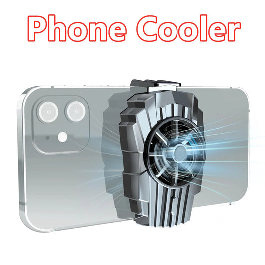 Universal 4-7 inch Mini Cooling Fans For Mobile Phone Silent Cooler Cell Phone Gaming Radiator Game Cooler Portable Cooling