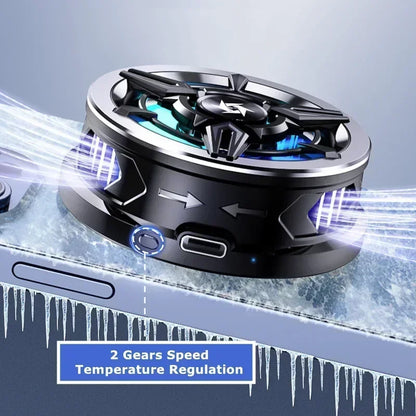 SL13 Mobile Phone Cooling Fan Semiconductor Magnetic Radiator 2 Gear Adjustable Game Cooler for IOS Android PUBG Cool Heat Sink